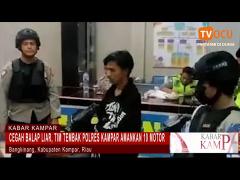 CEGAH BALAP LIAR, TIM TEMBAK POLRES KAMPAR AMANKAN 10 MOTOR